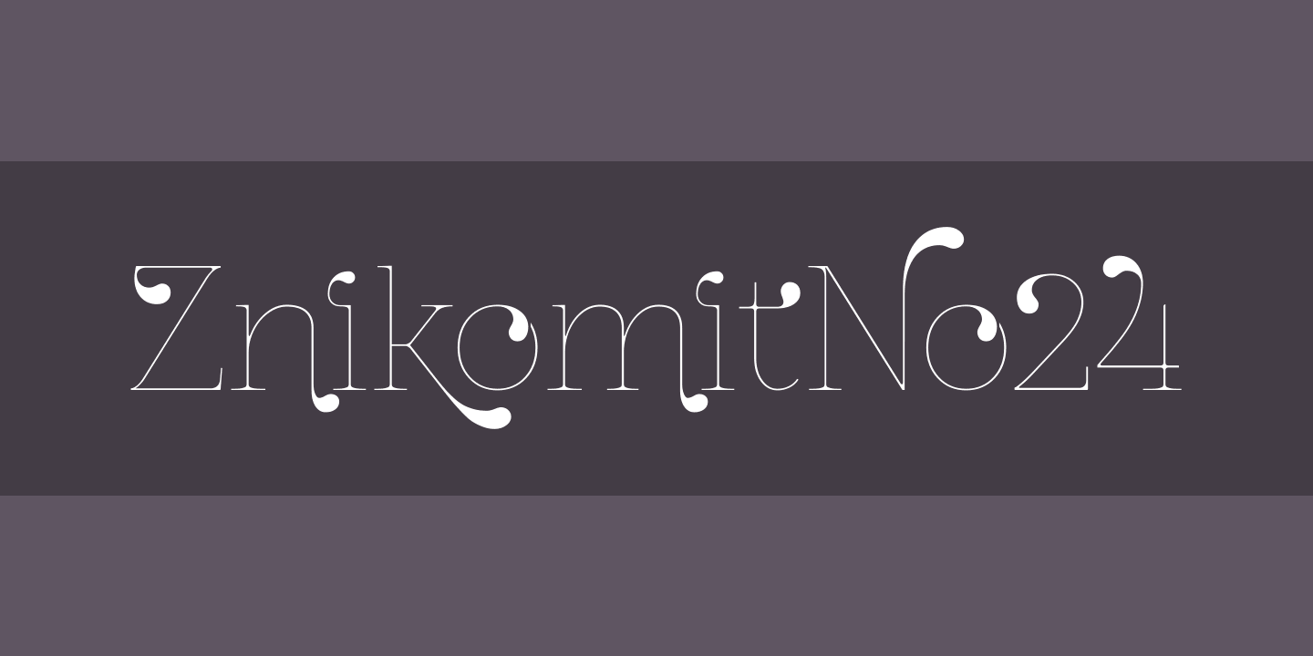 Ejemplo de fuente ZnikomitNo24 #1